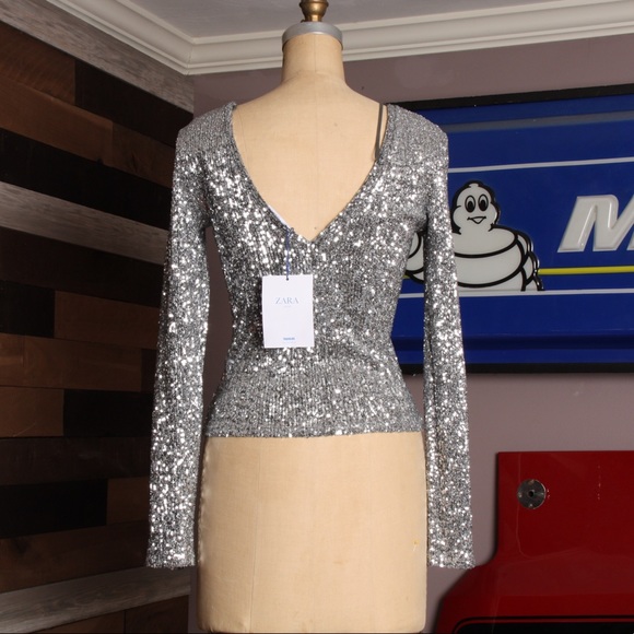 ZARA - Sparkle Fit Top - Picture 3 of 3